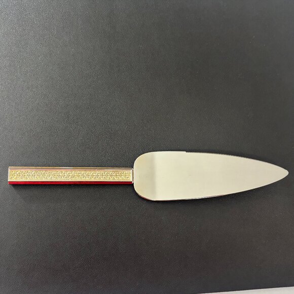 Gorham "Razzle Dazzle" Clear Dessert Set (Cake Knife & Server) Stainless Steel - Picture 8 of 10